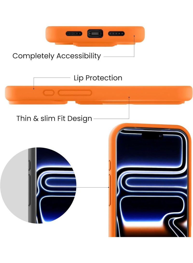 جراب سيليكون مزود بمسند لهاتف iPhone 17 Pro Max، جراب سيليكون سائل مرن وناعم مزود بمسند لهاتف iPhone 17 Pro Max - Image 3